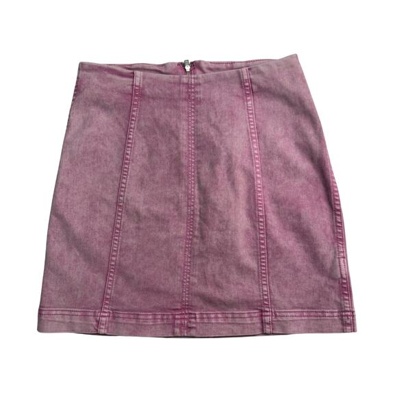 Free People Modern Femme Acid Wash Skirt - Picture 3 of 10